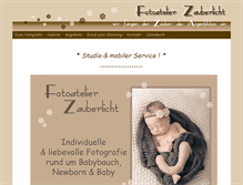 Tablet Screenshot of fotozauberlicht.de